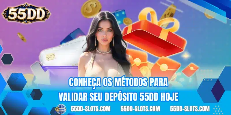 Conheça os métodos para validar seu depósito 55DD hoje
