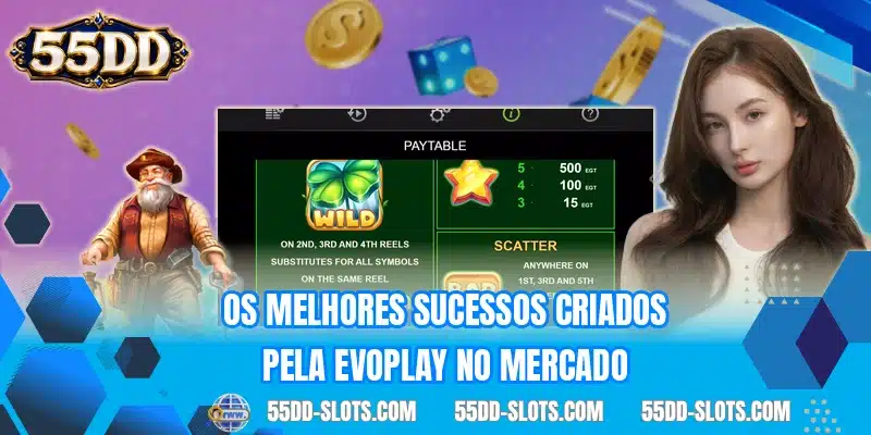 Os melhores sucessos criados pela Evoplay no mercado